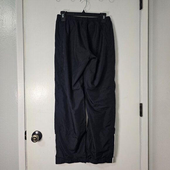 Vintage Adidas Black Track Pants 3-Stripe Ankle Detail Joggers Womens Size Small - Picture 3 of 8